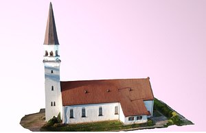 white church 3D model
