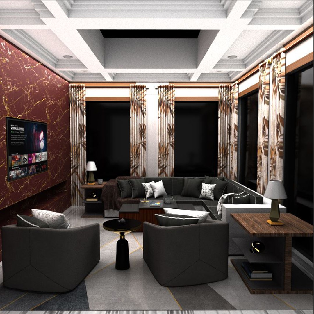 3D model 3D Living Room Design - TurboSquid 2150149