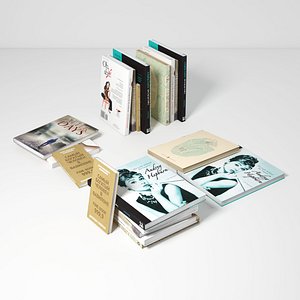book set 3D model