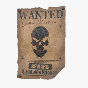 Wanted Poster v2 - (Editable)