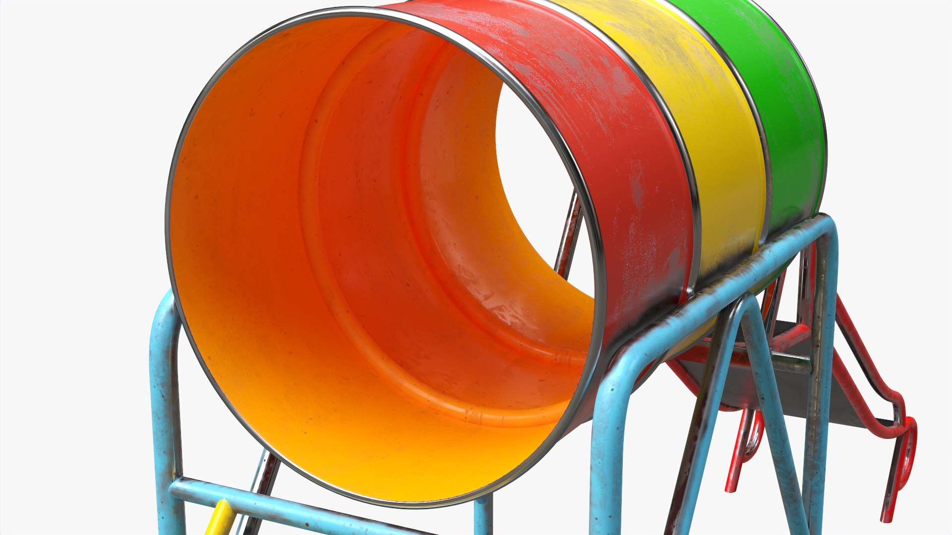 Playground barrel slide 02 3D model - TurboSquid 1877127