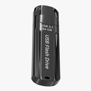 usb flash drive 3D model