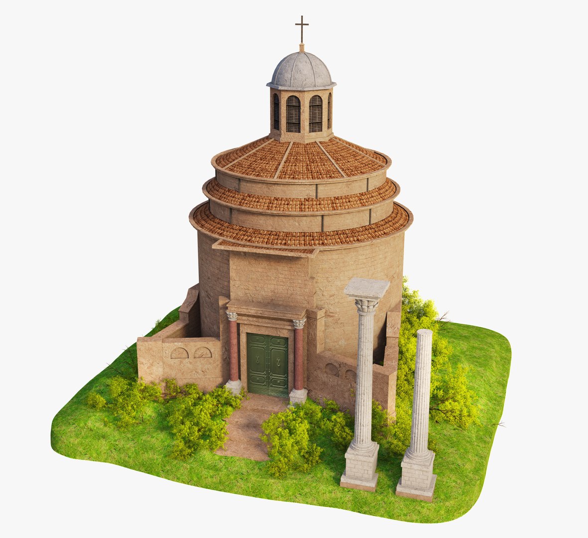 3D Temple of Romulus Roman Forum model https://p.turbosquid.com/ts-thumb/sg/AM05zX/3e/roumulus3/jpg/1775820103/1920x1080/fit_q87/84bab38960dff5ee8022ec5845c0ee17c2be98f2/roumulus3.jpg