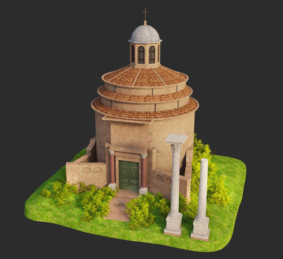 3D Temple of Romulus Roman Forum model https://p.turbosquid.com/ts-thumb/sg/AM05zX/7C/roumulus4/jpg/1775820103/1920x1080/fit_q87/bd1abd0156a21d32026b3aef30e8d09dbd94024c/roumulus4.jpg