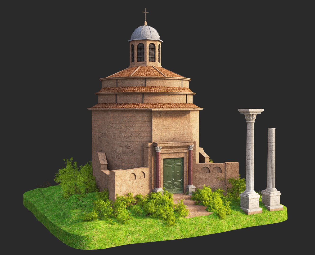 3D Temple of Romulus Roman Forum model https://p.turbosquid.com/ts-thumb/sg/AM05zX/pT/roumulus2/jpg/1775820103/1920x1080/fit_q87/246cd1f30f294ba2421399c565ac1e7f7261f854/roumulus2.jpg