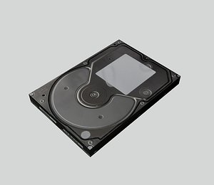 free hard drive 3d model