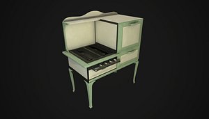 1930s gas stove 3D