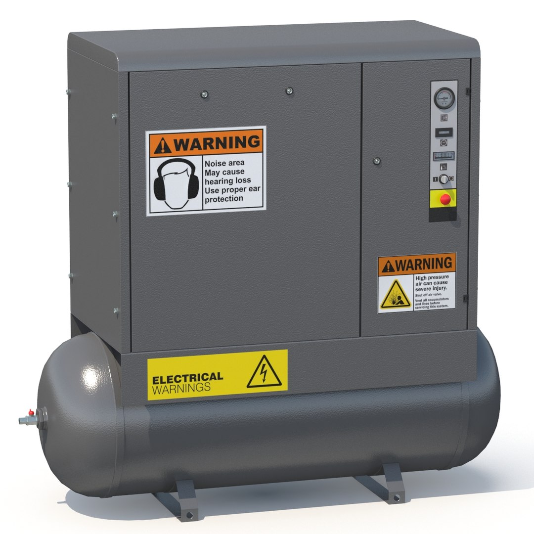 3D screw air compressor https://p.turbosquid.com/ts-thumb/sg/CDhAy5/LHazOyFq/aircompressor_1/jpg/1512841632/1920x1080/fit_q87/822e582d8f7bd93b4000204da4a1a694871d12ee/aircompressor_1.jpg