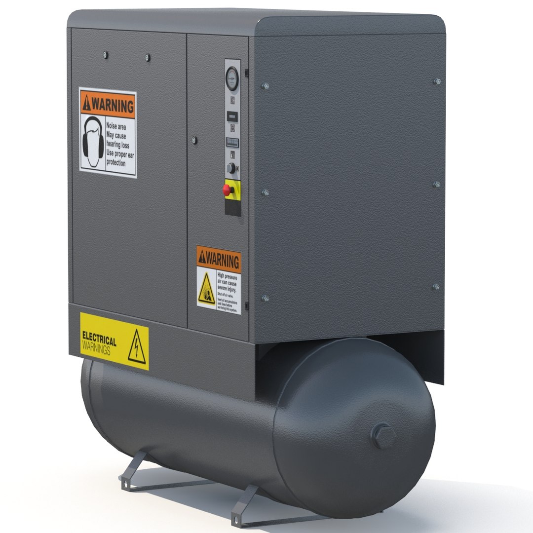 3D screw air compressor https://p.turbosquid.com/ts-thumb/sg/CDhAy5/qXcBJ1Xf/aircompressor_4/jpg/1512841632/1920x1080/fit_q87/58c7cfa11068ad6694adfebae08c002dc267b5da/aircompressor_4.jpg