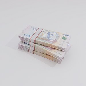 3D 500 Uruguayan peso Currency