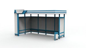 3D Bus stop model