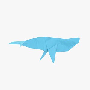 Origami humpback whale