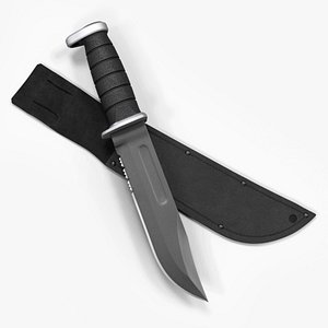 Black KA-BAR tactical knife