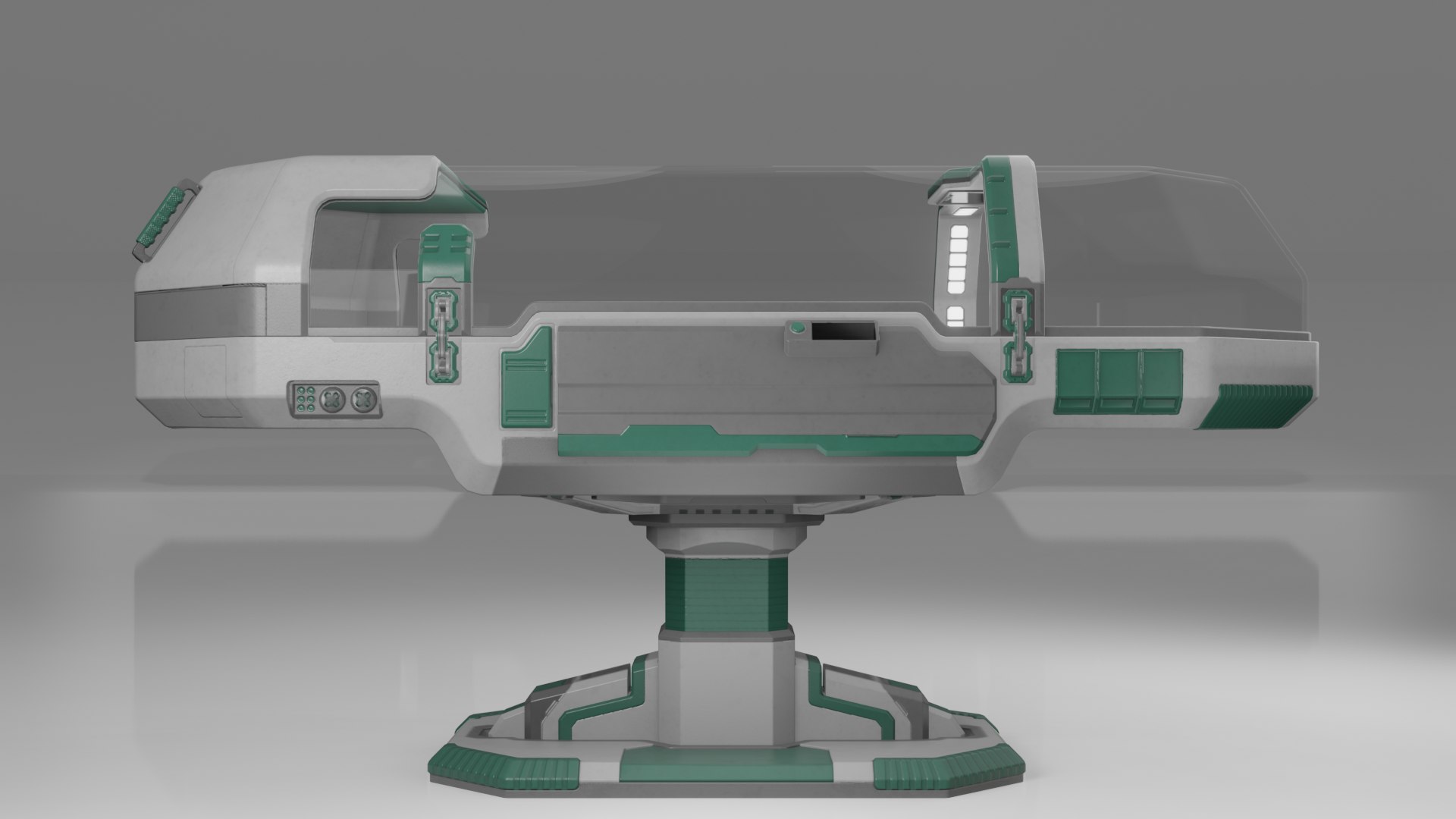 Scifi Futuristic Medical Cryo Pod 3D - TurboSquid 2172303