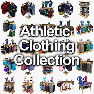 athletic clothing 3d max