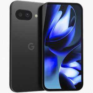 3D Google Pixel 9a Obsidian