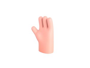 3D Prop182 Cartoon Hand model