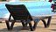 Black Plastic Outdoor Lounger