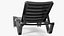 Black Plastic Outdoor Lounger