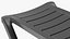 Black Plastic Outdoor Lounger