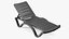 Black Plastic Outdoor Lounger