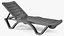 Black Plastic Outdoor Lounger