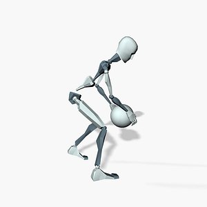 3D Mocap Basketball Footwork and dribble model