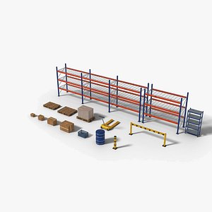Warehouse Storage Pack - Pallet Rack Euro Pallet Boxes Pallet Truck Barrier