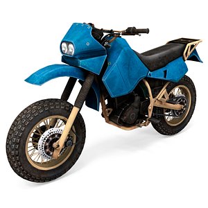 3D model Sport bike Kawasaki KLR650