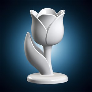 Tulip Flower Desk Holder 3D Printable Model model