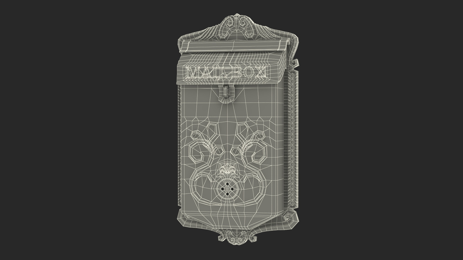 Vintage Wall Mounted Mailbox 3D Model - TurboSquid 2150031