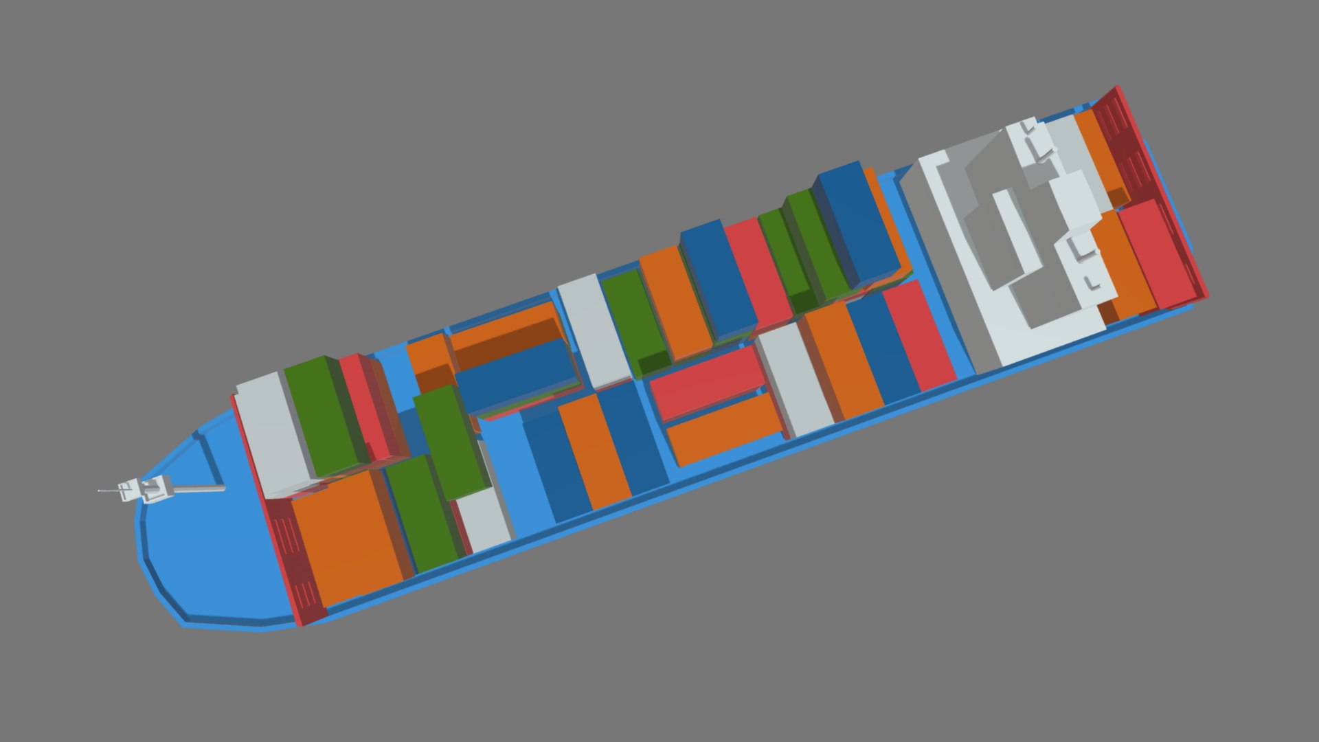 Low Poly Cargo Ship 01 3D Model - TurboSquid 2255067