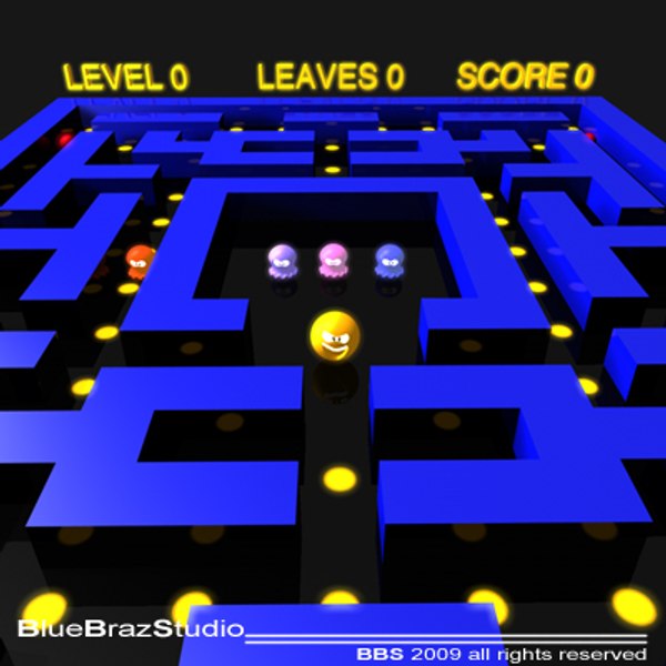 3d pacman arcade