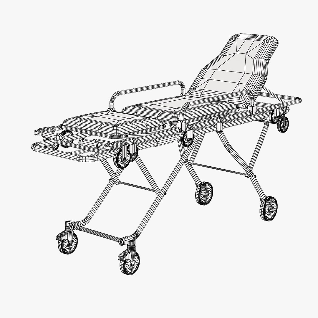 medical stretcher 3d 3ds