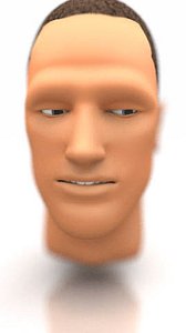 male human head 3d model