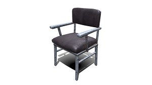 Old Chair Low-poly PBR Free 3D model