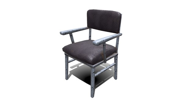 Old Chair Low-poly PBR Free 3D model