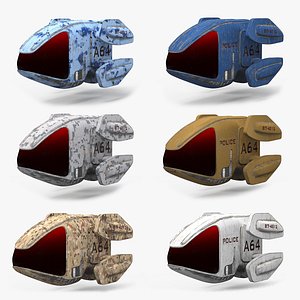 3D model MilitaryPolice Drone SET