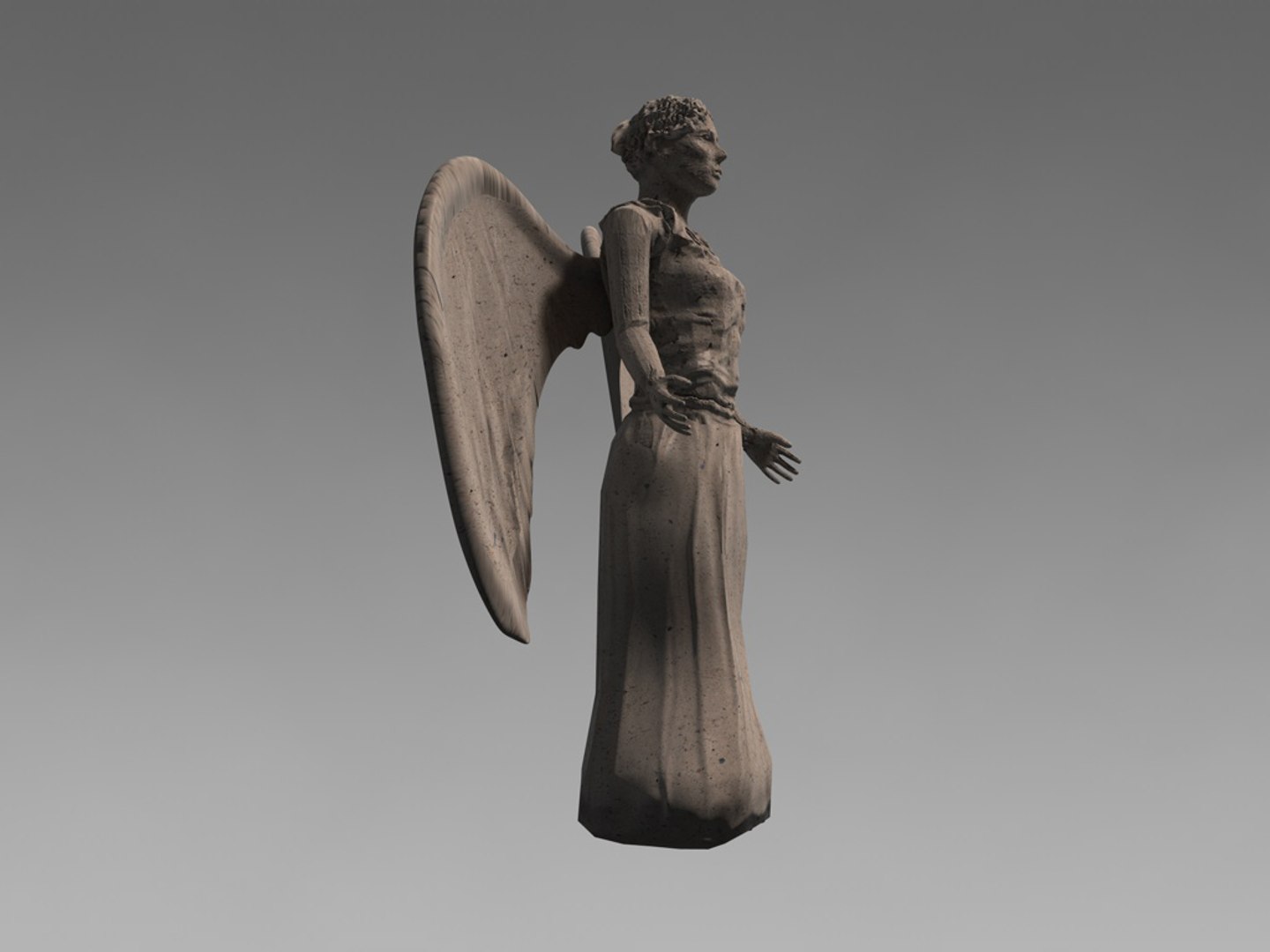 Stone Angel 3d C4d