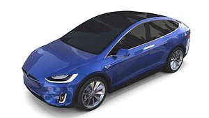 Tesla Model X Blue