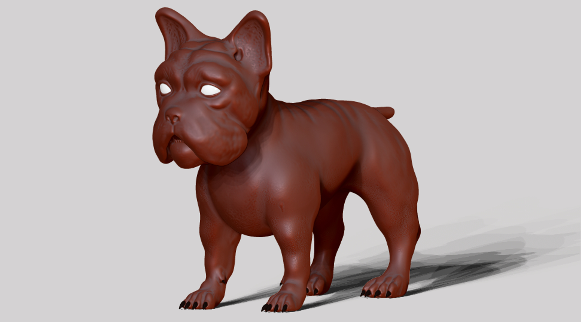 3D model dog bull bulldog TurboSquid 1384278