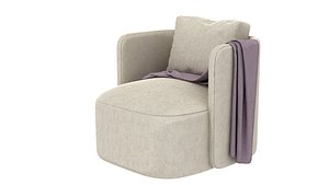 Hudson Swivel Club Verellen furniture 3D model