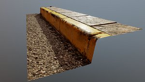 Sidewalk edge photoscan