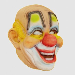 slipknot clown mask - detailed scan 3D model