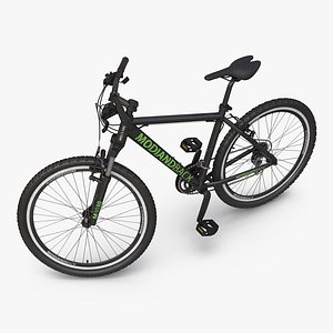 3d mountain bike black rigged