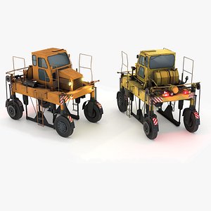 Timber carrier - T140M Soviet  Industrial vehicle Freight transport Freight Tractor 3D