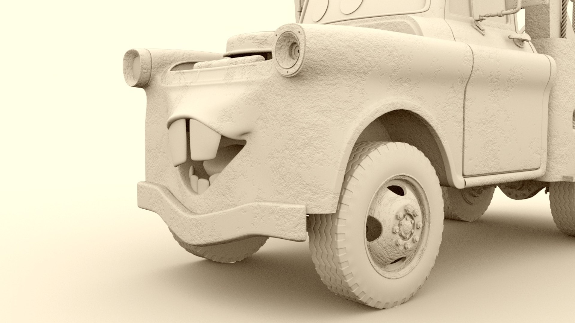 Pixar Cars Tow Mater - 3D Model by AlphaGroup