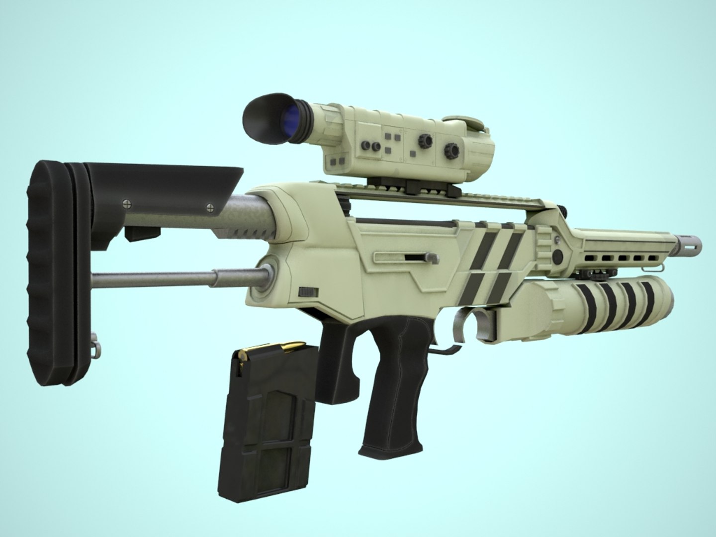 3ds Max Rifle Vector X2
