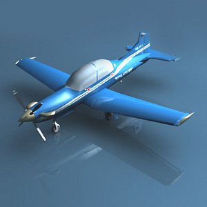 3d pilatus pc-9 plane model