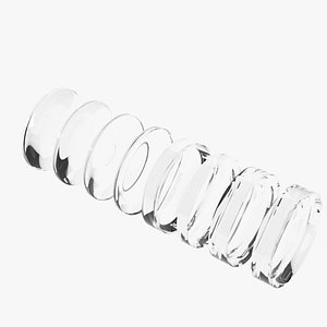 Simple optical lenses 3D model